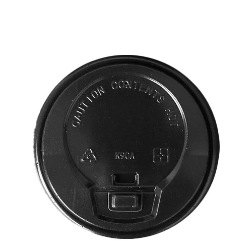 Lid 90mm Ps Black · Single Wall · product image